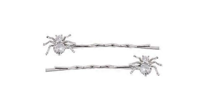 lot 3130 image: Zircon Spider Hair Pins