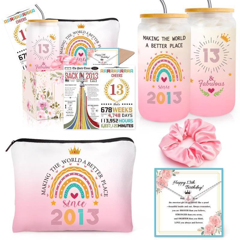 lot 437 image: Frerdui 13th Birthday Gifts Box for Girls, Since 2012,  Gifts, Best Popular Present for 13th Birthday Party Decorations