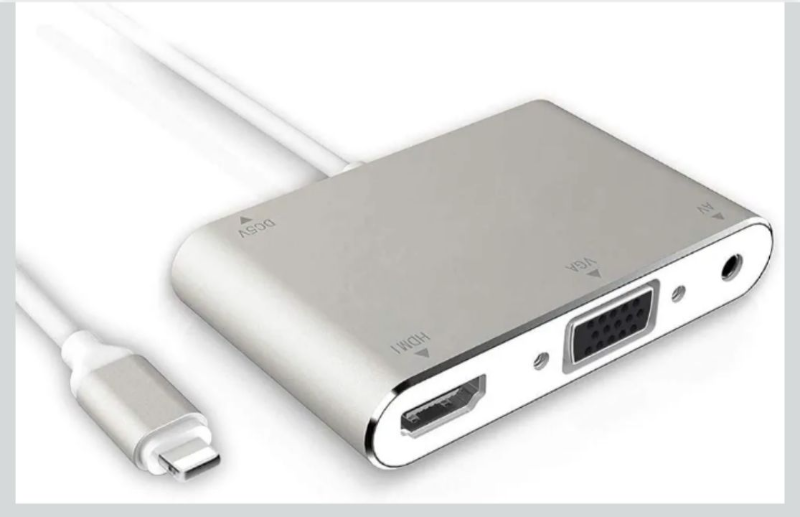 lot 452 image: HDMI VGA AV Converter Adapter 5 in 1 Version Plug and Play Digital AV Adapter for iPhone iPad to HDTV Projector Monitor