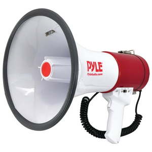 lot 701 image: Pyle 50-Watt Bluetooth Megaphone Bullhorn with Siren
