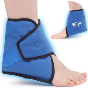 lot 769 image: Hilph Ankle Ice Pack Wrap for Swelling, Reusable Gel Cold Pack for Ankle Sprained, Hot Cold Compress for Surgery Recovery, Plantar Fasciitis, Foot Pain Relief, Swelling, Achilles Tendonitis, Blue