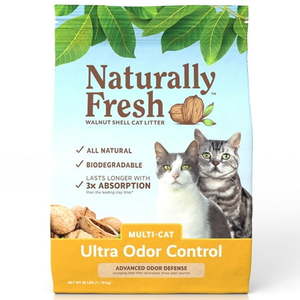 lot 804 image: Naturally Fresh Walnut-Based Ultra-Odor Control Multi-Cat Quick-Clumping Cat Litter 26 lb. Bag