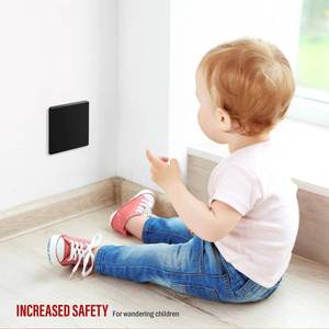 lot 818 image: ENERLITES Screwless Double Blank Wall Plate, Child Safe Two Gang Blank Device Outlet Cover, Standard Size, 2-Gang 4.68 x 4.73, Polycarbonate Thermoplastic, UL Listed, SI8802-BK, Glossy, Black