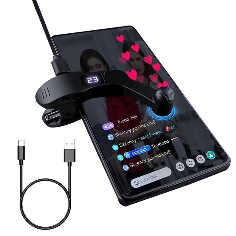 lot 505 image: HalfofLife Auto Clicker for iPhone & TikTok Live - Auto Tap, Auto Screen Tapper for Smart Phone, Customizable Timing for Social Media, Broadcasts Likes, Lightning Deal, Reward Task (Black)