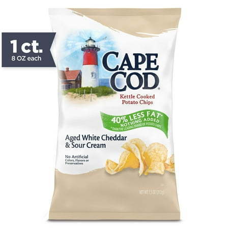 lot 508 image: Cape Cod Potato Kettle Chips Aged White Cheddar & Sour Cream (7.5 oz) 2 Pack Exp. 01102026