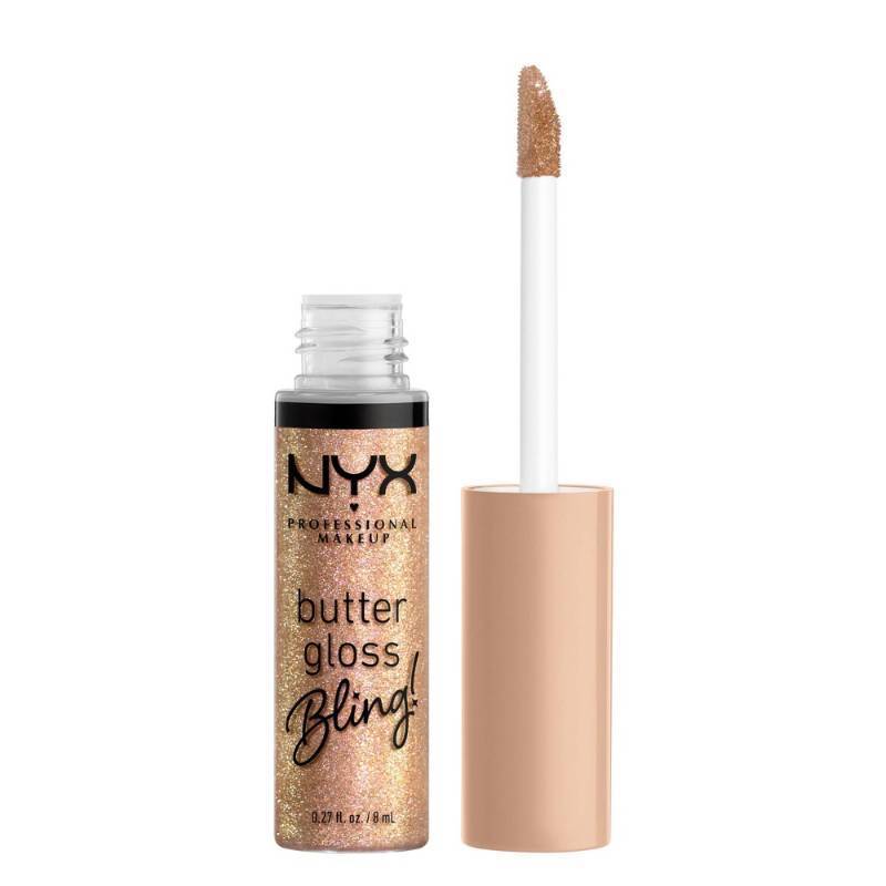 lot 635 image: NYX Professional Makeup Butter Gloss Bling Non Sticky Lip Gloss - 01 Bring the Bling - 0.27 fl oz