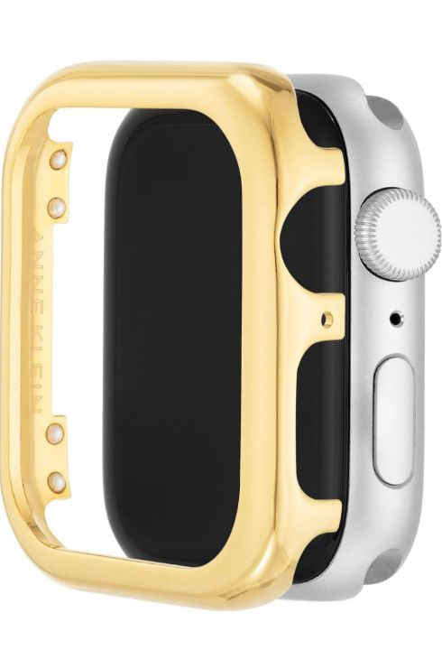lot 451 image: Anne Klein Premium Gold Toned Bumper Compatible with Apple Watches (44MM)