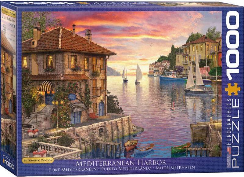 lot 3196 image: Mediterranean Harbor by Dominic Davison