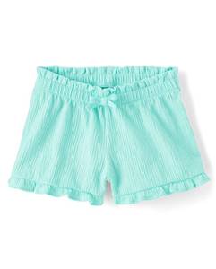 lot 822 image: The Childrens Place,Baby-Girls,and Toddler Pull On Ruffle Hem Shorts,Mint Tea (Size 5T)