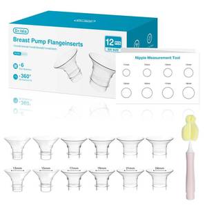 lot 825 image: Dr.isla Breast Pump Flange Insert - 3 in 1 Flange Inserts (Model CH12)