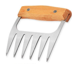 lot 835 image: BBQ Meat Claw Best Uncle Ever Sturdy Wood Handle and Stainless Steel Barbeque Shredder Tool (one included)