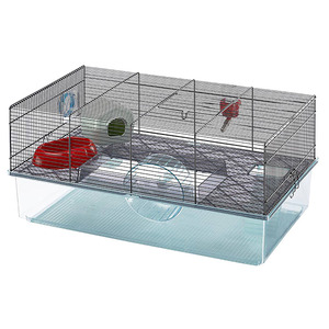 lot 858 image: Ferplast Favola Large hamster and small animal Cage with Water Bottle  Food Dish & Hamster Hide-Out