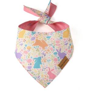 lot 893 image: Easter Pet Bandanas for Dogs - Puppy Bandana, Reversible Scarf, Soft & Breathable (Size Medium)
