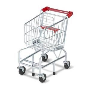 Melissa & Doug Toy Shopping Cart With Sturdy Metal Frame - Retail: $62