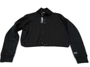 lot 918 image: Calvin Klein Performance Black Quarter Zip Pullover (Size Medium)
