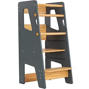 lot 16986 image: Ocodile Toddler Standing Tower - Safer Than a Step Stool, Perfect Place for Stepping Up and Learning New Skills - Ideal Helper for Little Kids in The Kitchen (B09Z2KCHG1) - Retail $140