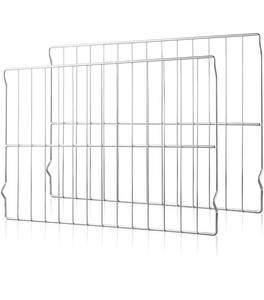 lot 16996 image: Upgraded 2Pcs Range Oven Racks W10256908 for WhirlpoolKitchenAidRoperMaytagKenmore Range, Replaces W10138079, 3195710, W10179196, 24 x 15.75 Size, Not Universal - Retail $56