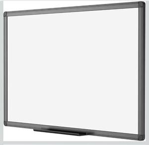 lot 17002 image: VIZ-PRO Magnetic Dry Erase White Board, 36 X 24 Inches, Black Aluminium Frame - Retail $0