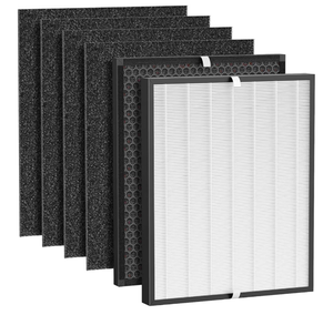 lot 17049 image: Replacement Filter Compatible with Air Doctor AD3000 AD3000M AD3000Pro Air Cleaner Puri-Fier, Not for AD3500 Version, Include 1 Premium Filter  1 Carbon Filter  4 Pre-Filters - Retail $49