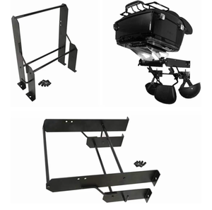 lot 17051 image: H D Garage Detachables Storage Detach Depot Wall Mounting Luggage Rack for Harley Touring, Road King, Electra Glide, Street Glide Tour Trunk Pack Pak (Luggage Racks-2) - Retail $69