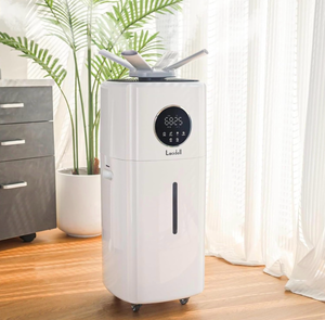 lot 17053 image: Humidifiers for Large Room Whole House Humidifier for Home 2000 sq.ft, 5.5Gal Cool Mist Top Fill Humidifier Floor Humidifier 21L 2000MLH Dual 360° Nozzles 3 Speed - Retail $229