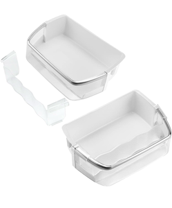 lot 17055 image: AAP73252202 AAP73252209 Refrigerator Door Bin Replacement for L-G Ken-more Elite Refrigerator 795 parts, Right Refrigerator Replacement Door Bin LFX25991ST LFX31925ST LFXC24726S - 2 PACK by Fetechmate - Retail $49