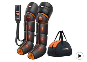lot 17057 image: Leg Massager with Heat and Compression  Foot and Calf Massager for Circulation and Pain Relief, Sequential Compression Boots with 6 Modes, 9 Intensity, 3 Heat - Gifts for Mom, Dad, Him, Her - Retail $199