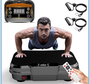 lot 17065 image: Vibration Plate Exercise Machine, Vibrating Platform for Lymphatic Drainage Weight Loss, 250 Speeds Full Body Workout Vibrated Plates Fitness Platform for Home Women Men - Retail $99