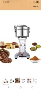 lot 17083 image: Grain Mill 150g High Speed Food Electric Stainless Steel Grinder Mill Seeds Flour Nut Pill Wheat Corn Herbs Spices & Seasonings Grinder Dry Grain Powder Machine - Retail $0
