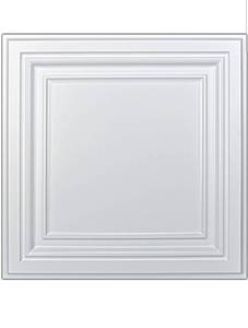 lot 17096 image: Art3d PVC Ceiling Tiles, 2x2 Plastic Sheet in White (12-Pack) - Retail $52
