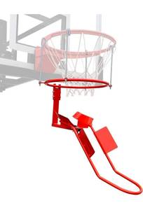 lot 17101 image: KATOP Basketball Return Attachment for Hoop, Heavy Duty Durable Steel Basketball Return System, 180 Degrees Rotatable Shot Returner for 18 Rim Indoor and Outdoor - Retail $119