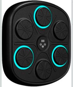 lot 17105 image: New Model Smart Music Boxing Machine for Adults and Kids, Training Machine with LED Electronic Wall Mounted, Home Indoor Workout Equipment with Premium Boxing Gloves - Retail $0