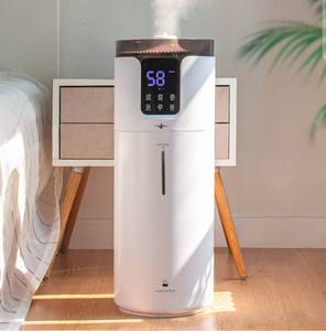 lot 17120 image: Humidifier large room 16L4.2Gal - Lacidoll Whole house Humidifier for Home1500 sq.ft. Ultrasonic Cool Mist Humidifiers for Bedroom with Extension Tube & Aroma Box & Night light, White - Retail $174