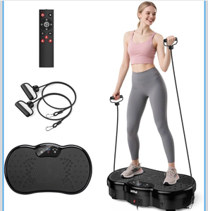 lot 17149 image: Vibration Plate Exercise Machine - 300 lbs Weight Capacity, 120 Speed Levels, 9 Workout Modes for Home Fitness, Muscle Toning & Weight Loss - Retail $89
