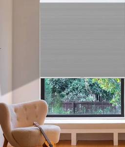 lot 17157 image: HOMEDEMO Blackout Cellular Shades Cordless, Honeycomb Shade Blinds, Thermal Insulated Noise Reduction for Windows Inside & Outside Mount Beige-Blackout 39 W x 64 H - Retail $0