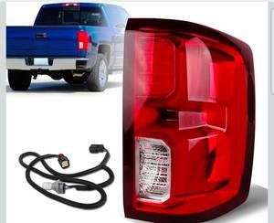 lot 17168 image: Led Tail Light Compatible with 2016 2017 2018 Chevy Silverado 1500 LTZHigh Country Taillights Tail Light Assembly with Harness GM2801294 84288719 �� Right Passenger Side�� - Retail $127