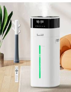 lot 17177 image: Cool and Warm Mist Humidifier Large Room, 5.3Gal20L Humidifiers for Home 2500 sq ft, Air Humidifiers for Bedroom with Diffuser&Extended Tube, Whole House Humidifiers for Nursery Baby Plants - Retail $239