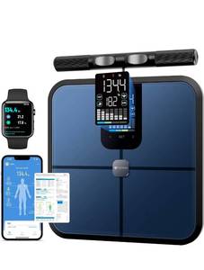 lot 17178 image: Body Health Pod Scale, View 5 Metrics Without Phone, 8-Electrode Smart Scale with BMI Body Fat Muscle Mass, Offline Body Composition Analyzer - Retail $149