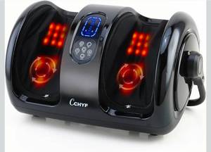 lot 17192 image: Shiatsu Foot Massager with Heat,Foot Massager for Plantar Fasciitis,Pain Relief and Heat Therapy,Massage FootCalf with Deep Kneading,Christmas Gift for Women and Men(Black) - Retail $129