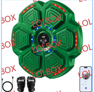 lot 17193 image: Music Boxing Machine for Adults,Smart Boxing Training Machine,Wall Target Punching Workout for Kids,Reflex Training Suitable for Home,Office,Gym,Fun Fitness Equipment(Off White) - Retail $200
