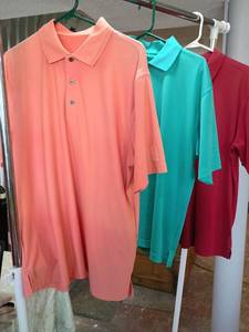 lot 7 image: PGA Tour Golf Shirt Collection golf style shirt mens large