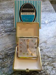 lot 12 image: Westclox Day-Date II Travel Alarm Clock 44210