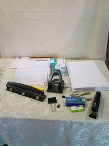 lot 46 image: Office Supply Bundle with Stapler and Envelopes
