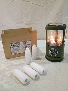 lot 64 image: UCO Candle Lantern with 19 Pack Candles