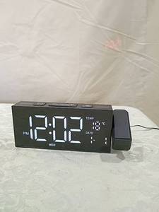 lot 96 image: Digital Projection Clock with Temperature Display