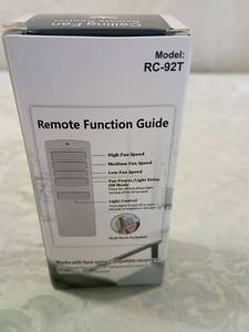 lot 119 image: RC-92T Ceiling Fan Remote Control