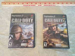 lot 135 image: Call of Duty Finest Hour & Call of Duty 2 Big Red One PS2 Games Bundle 2 games no scratches