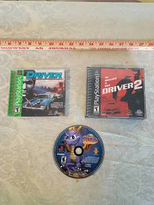 lot 136 image: PlayStation Driver Series Game Collection 3 games 2 in case no scratches on small scratch on other