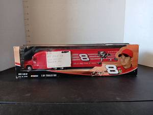 lot 131 image: Dale Jr #8 Die-cast Trailer Rig Collectable (never opened)