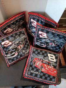 lot 142 image: Dale Jr #8 & Dale Sr #3 Handmade pillow
